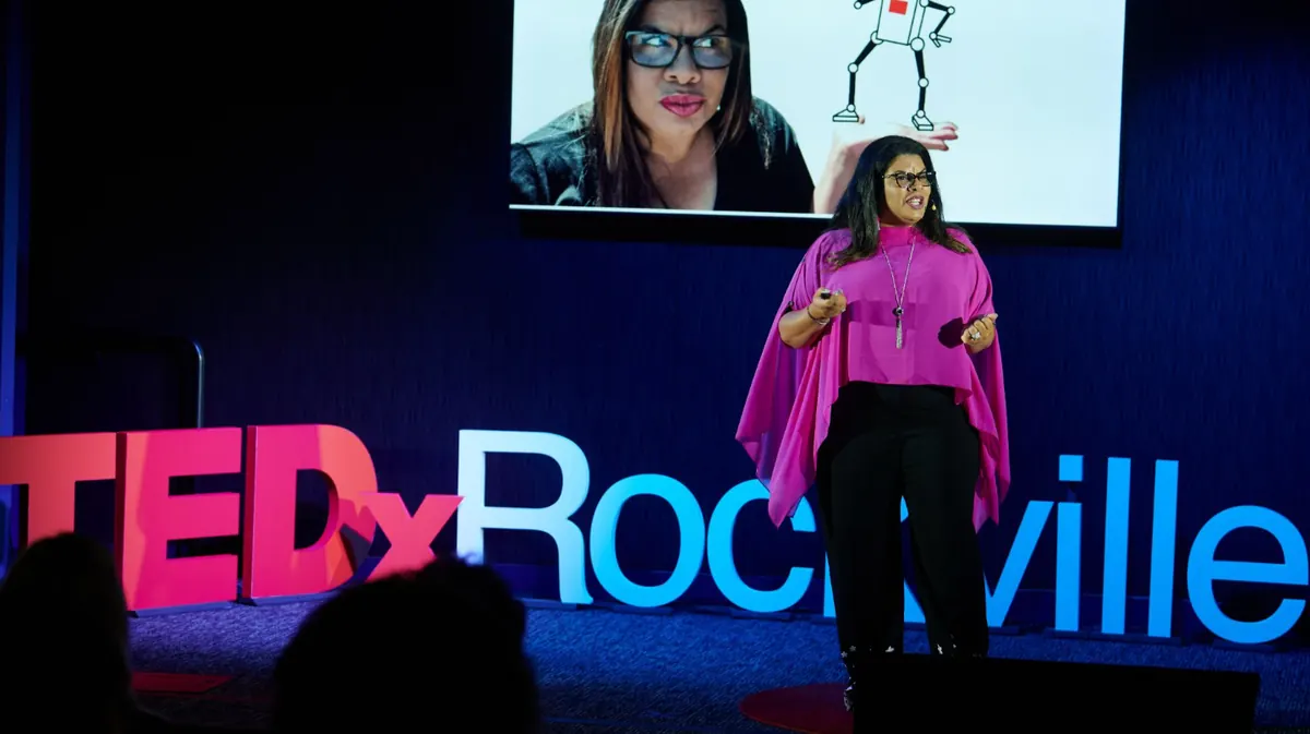 Alicia Lyttle speaking at TEDxRockville